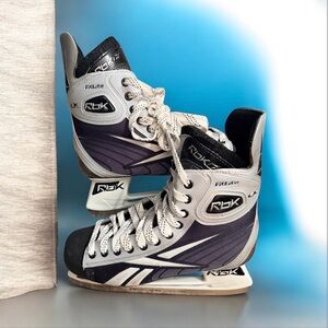 Reebok Black and Gray Ice Hockey Skates
